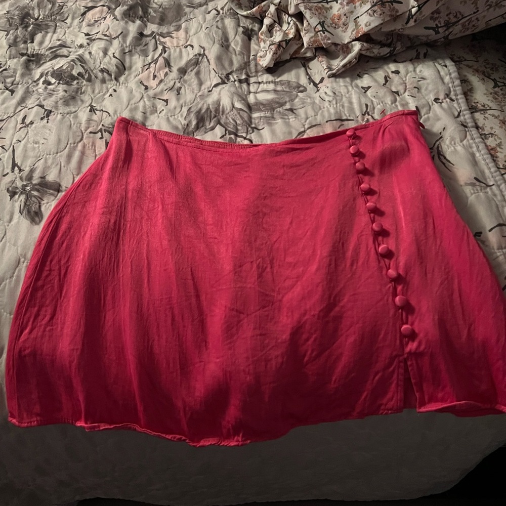 ZARA size LARGE CUTE BRIGHT PINK MINI Skirt